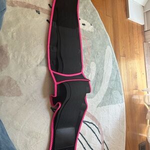 Black Waist Trainer with Pink Trim